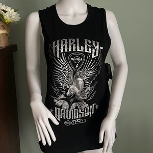 NWT Harley Davidson/Hard Rock Cafe Orlando Black Tank Top M